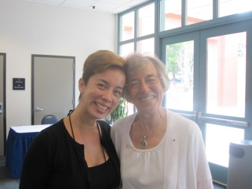 On of my group facilitators, Julie (left) and the seminar co-convenor Lorraine (right). Beautiful and bright people.